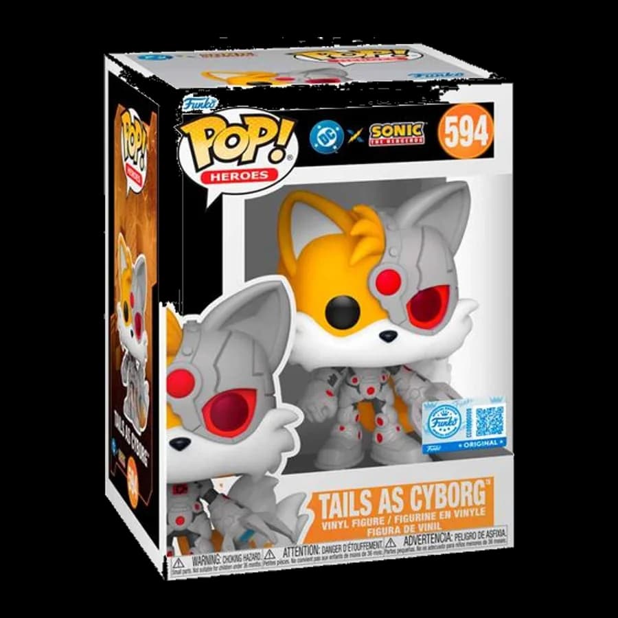 FUNKO POP! DC HEROES: SONIC THE HEDGEHOG - TAILS AS CYBORG (SPECIAL EDITION) #594 VINYL FIGURE