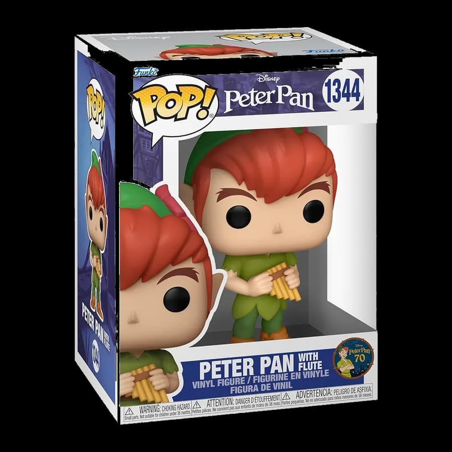 FUNKO POP! DISNEY: PETER PAN 70th - PETER PAN WITH FLUTE #1344 VINYL FIGURE