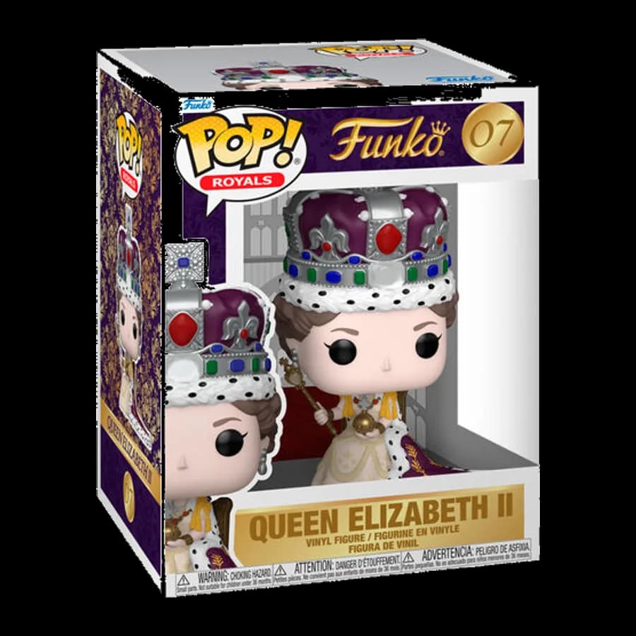 FUNKO POP! PREMIUM ROYALS: QUEEN ELIZABETH II (CORONATION) #07 VINYL FIGURE