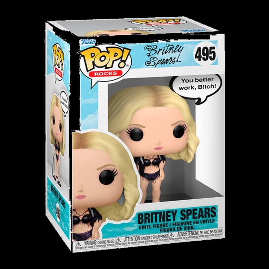 FUNKO POP! ROCKS: BRITNEY SPEARS (YOU BETTER WORK) #495 VINYL FIGURE