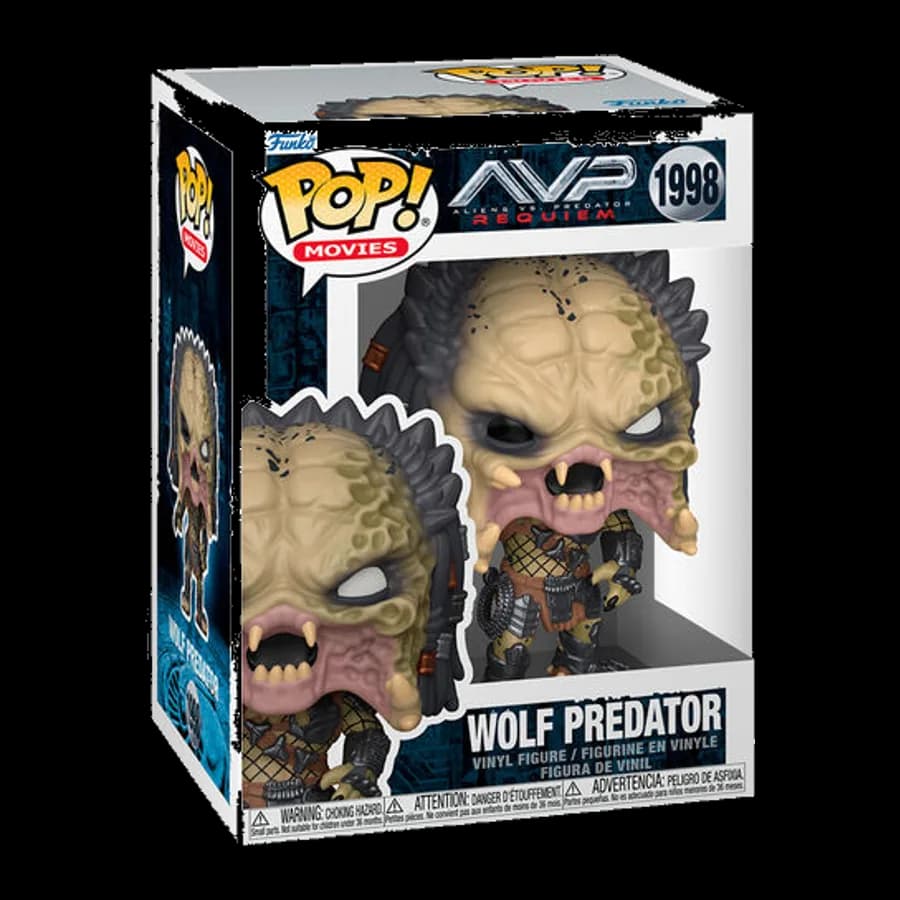 FUNKO POP! MOVIES: ALIENS VS PREDATOR: REQUIEM - WOLF PREDATOR #1998 VINYL FIGURE