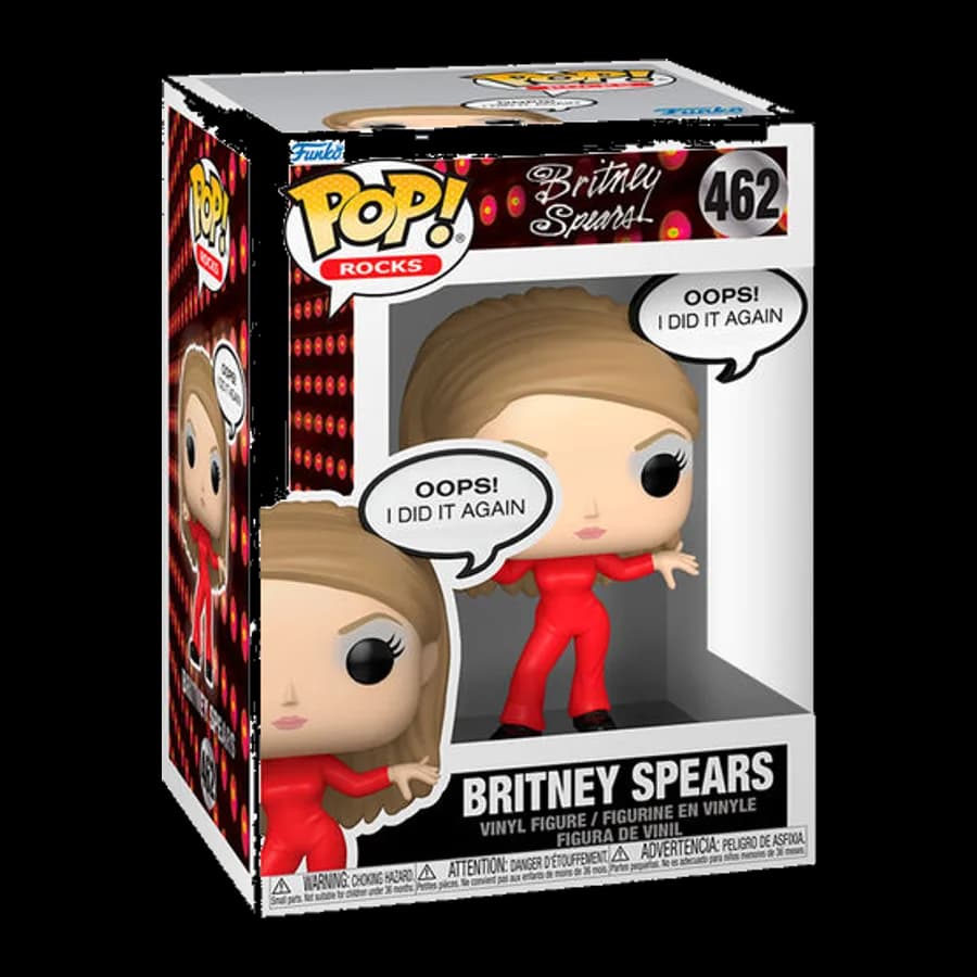 FUNKO POP! ROCKS: BRITNEY SPEARS - BRITNEY SPEARS (OOPS, I DID IT AGAIN) #462 VINYL FIGURE