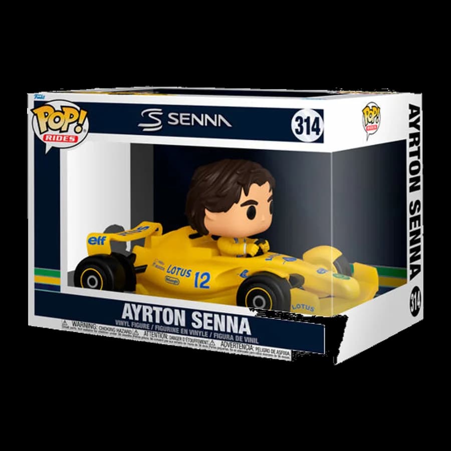 FUNKO POP! RIDES (SUPER DELUXE): SENNA - AYRTON SENNA (LOTUS) #314 VINYL FIGURE