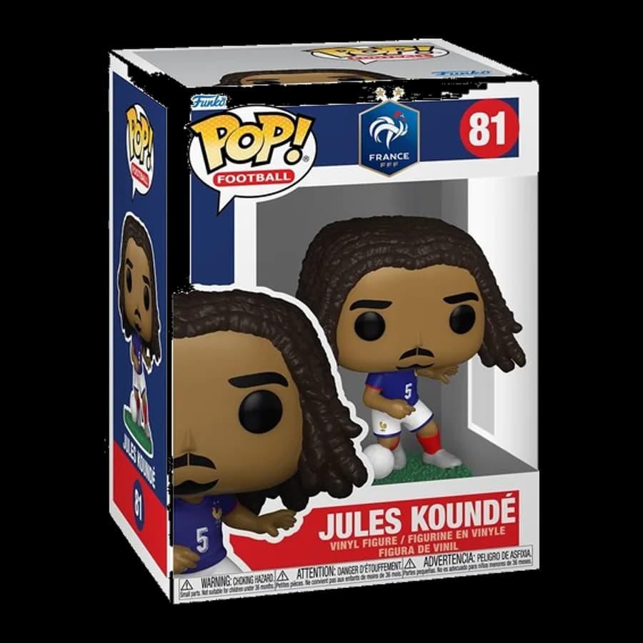 FUNKO POP! FOOTBALL: FRANCE - JULES KOUNDE #81 VINYL FIGURE
