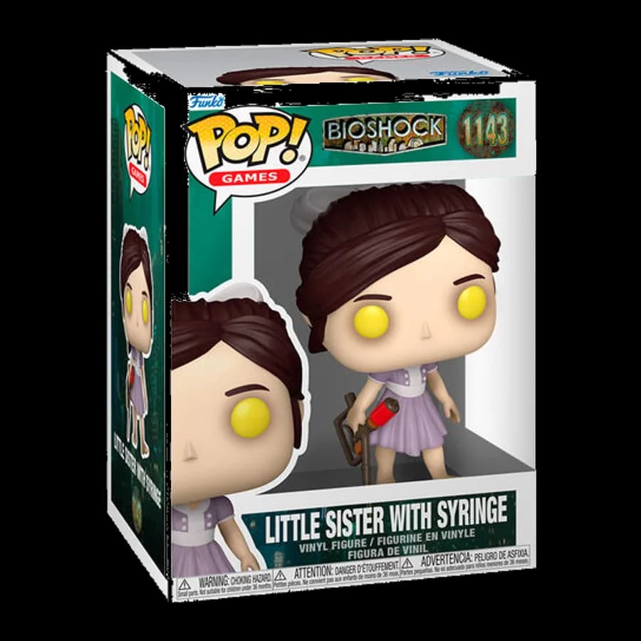 FUNKO POP! GAMES: BIOSHOCK - LITTLE SISTER WITH SYRINGE #1143 VINYL FIGURE