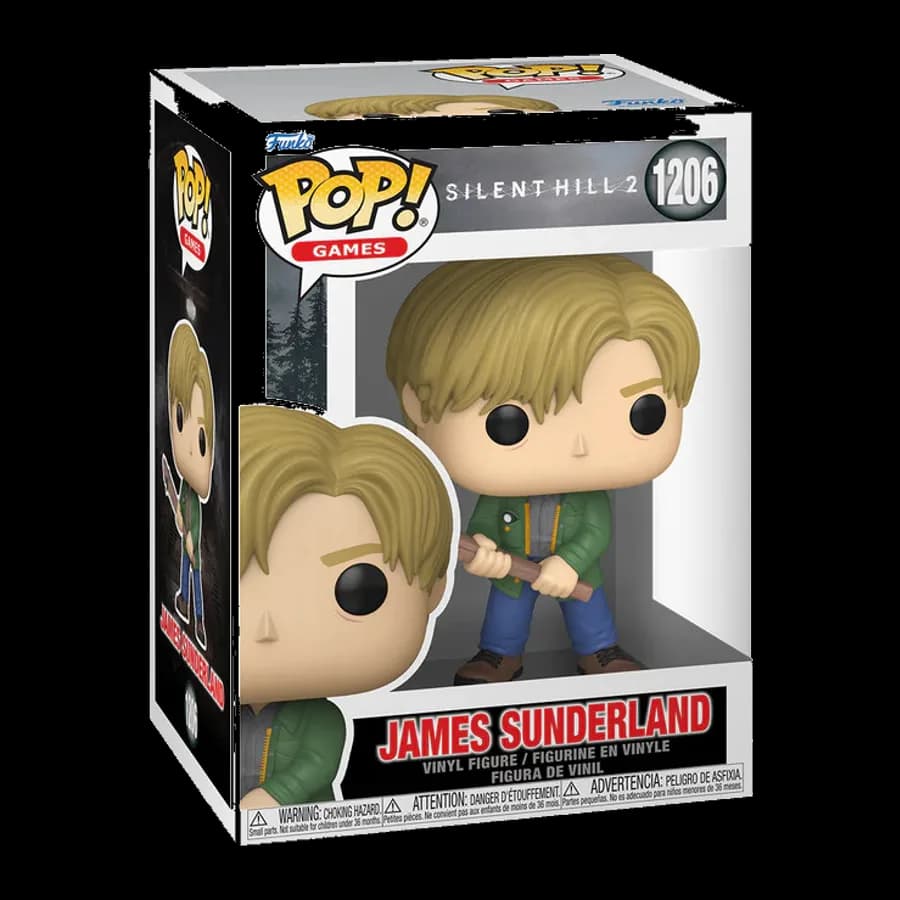 FUNKO POP! GAMES: SILENT HILL 2 - JAMES SUNDERLAND #1206 VINYL FIGURE