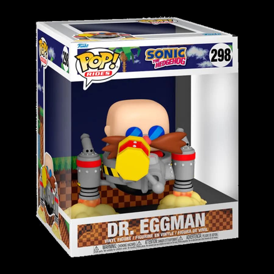 FUNKO POP! RIDES: SONIC THE HEDGEHOG - DR. EGGMAN #298 VINYL FIGURE (6'')