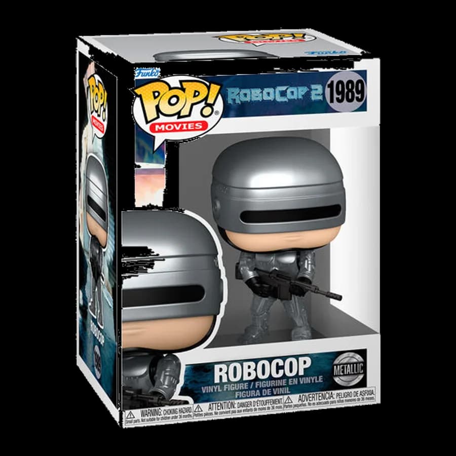 FUNKO POP! MOVIES: ROBOCOP 2 - ROBOCOP METALLIC #1989 VINYL FIGURE