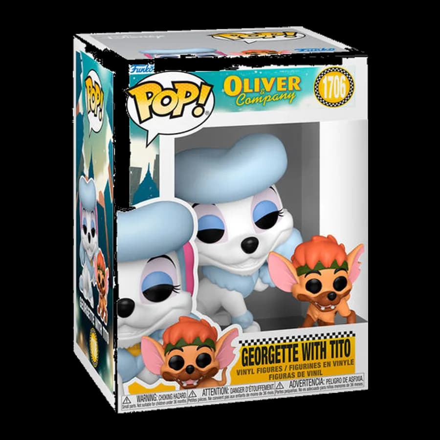 FUNKO POP! DISNEY: OLIVER & COMPANY - GEORGETTE WITH TITO #1706 VINYL FIGURE