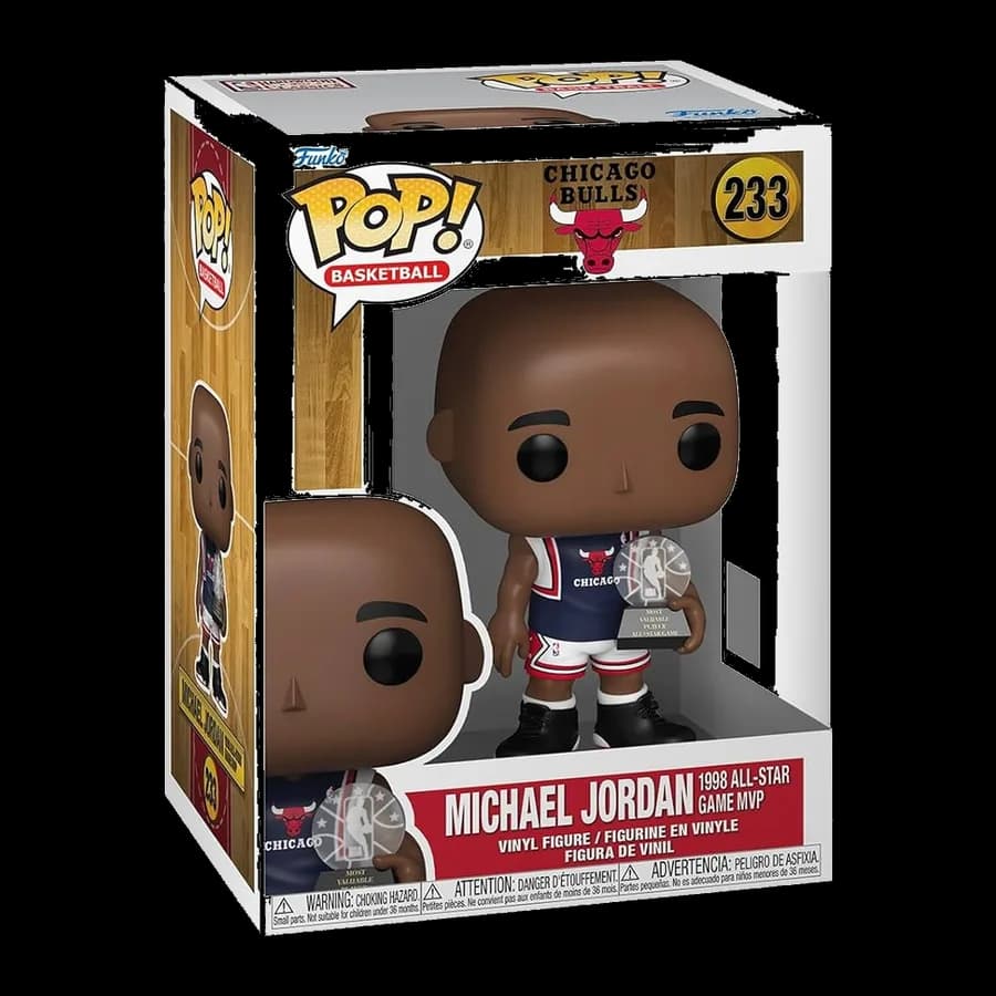 FUNKO POP! BASKETBALL: CHICAGO BULLS - MICHAEL JORDAN (1998 ALL-STAR GAME MVP) #233 VINYL FIGURE
