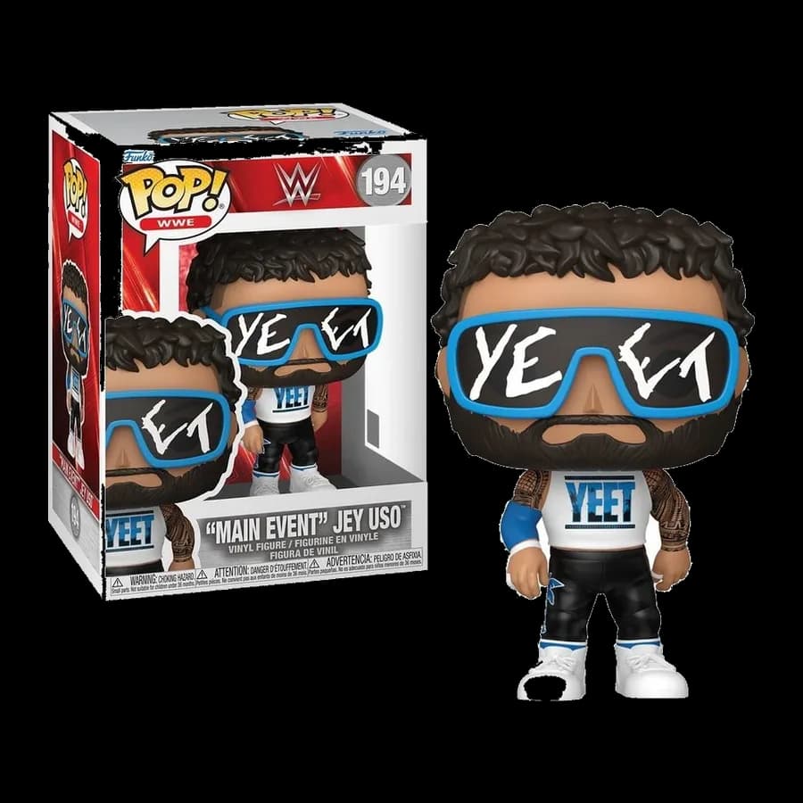 FUNKO POP! WWE: W - ''MAIN EVENT'' JEY USO #194 VINYL FIGURE