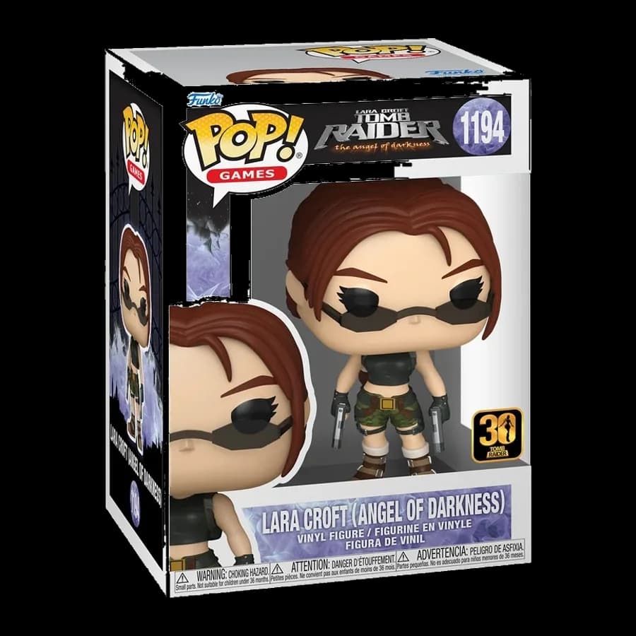 FUNKO POP! GAMES: LARA CROFT TOMB RAIDER: THE ANGEL OF DARKNESS - LARA CROFT (ANGEL OF DARKNESS) #1194 VINYL FIGURE
