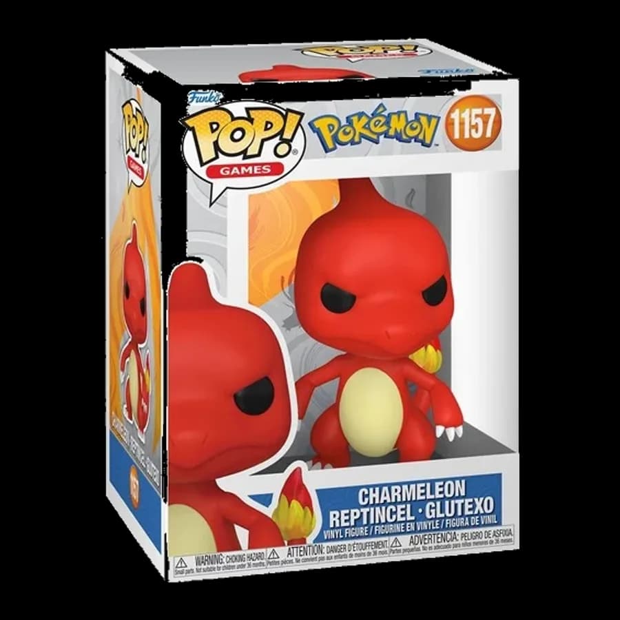 FUNKO POP! GAMES: POKEMON - CHARMELEON - REPTINCEL - GLUTEXO #1157 VINYL FIGURE