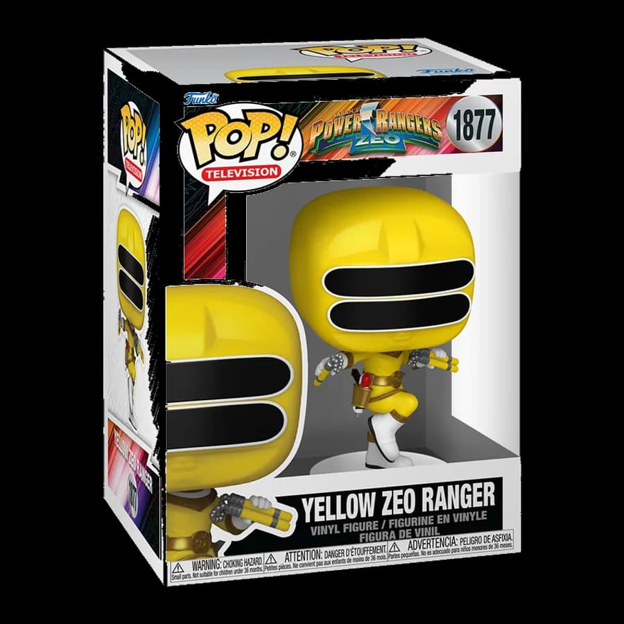 FUNKO POP! TELEVISION: POWER RANGERS ZEO - YELLOW ZEO RANGER #1877 VINYL FIGURE