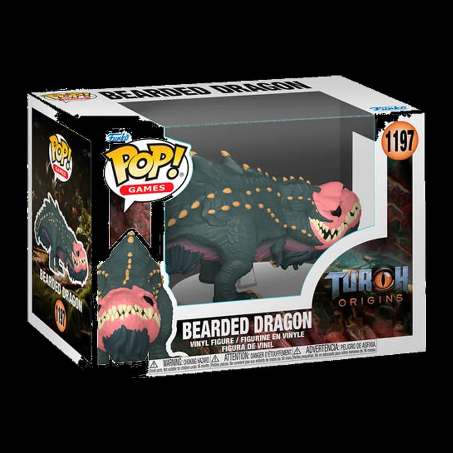 FUNKO POP! GAMES: TUROK ORIGINS - BEARDED DRAGON #1197 VINYL FIGURE