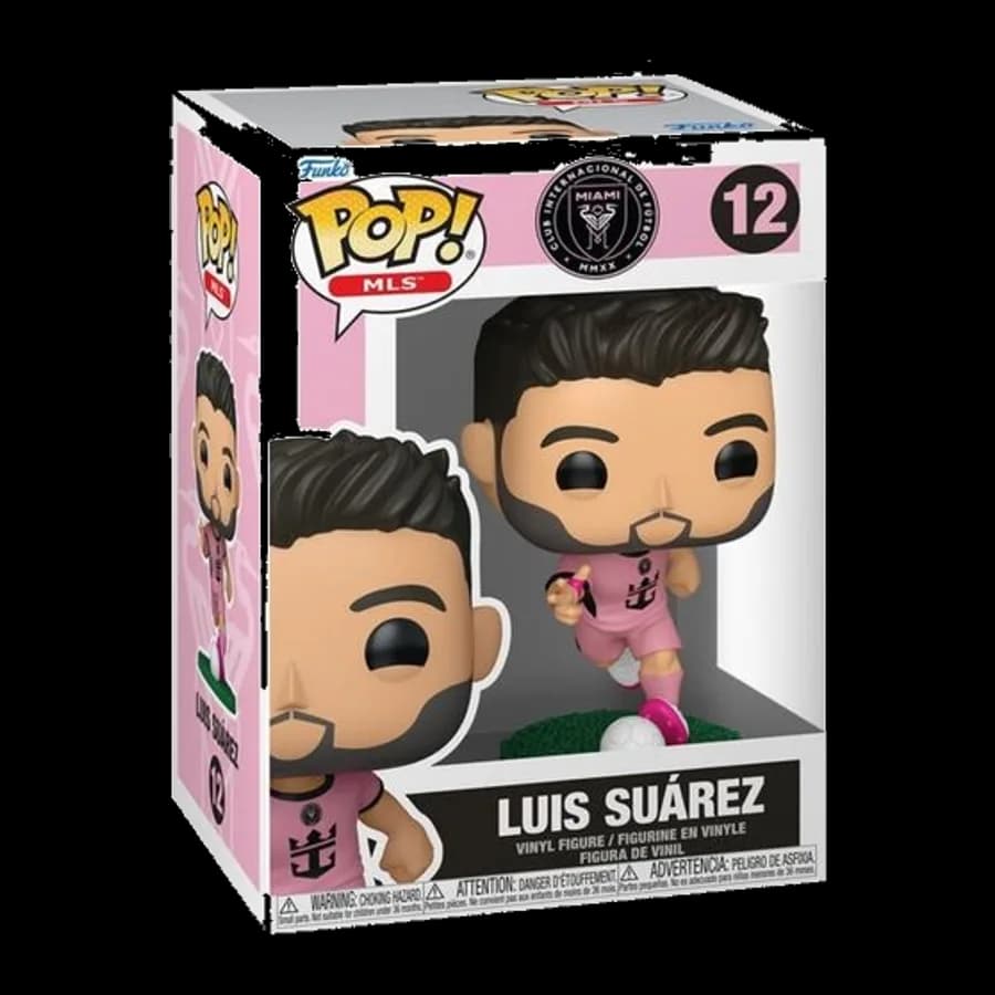 FUNKO POP! FOOTBALL: MLS INTER MIAMI - LUIS SUAREZ (PINK) #12 VINYL FIGURE