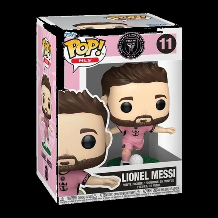 FUNKO POP! FOOTBALL MLS INTER MIAMI - LIONEL MESSI (PINK) #11 VINYL FIGURE