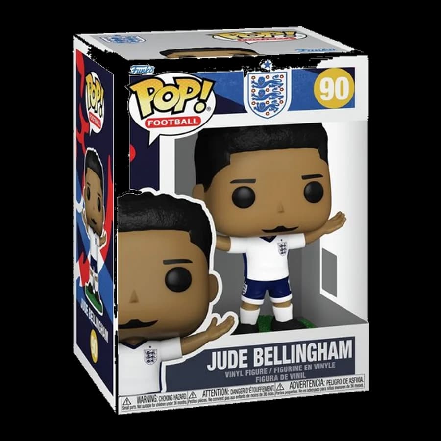 FUNKO POP! FOOTBALL: ENGLAND - JUDE BELLINGHAM #90 VINYL FIGURE