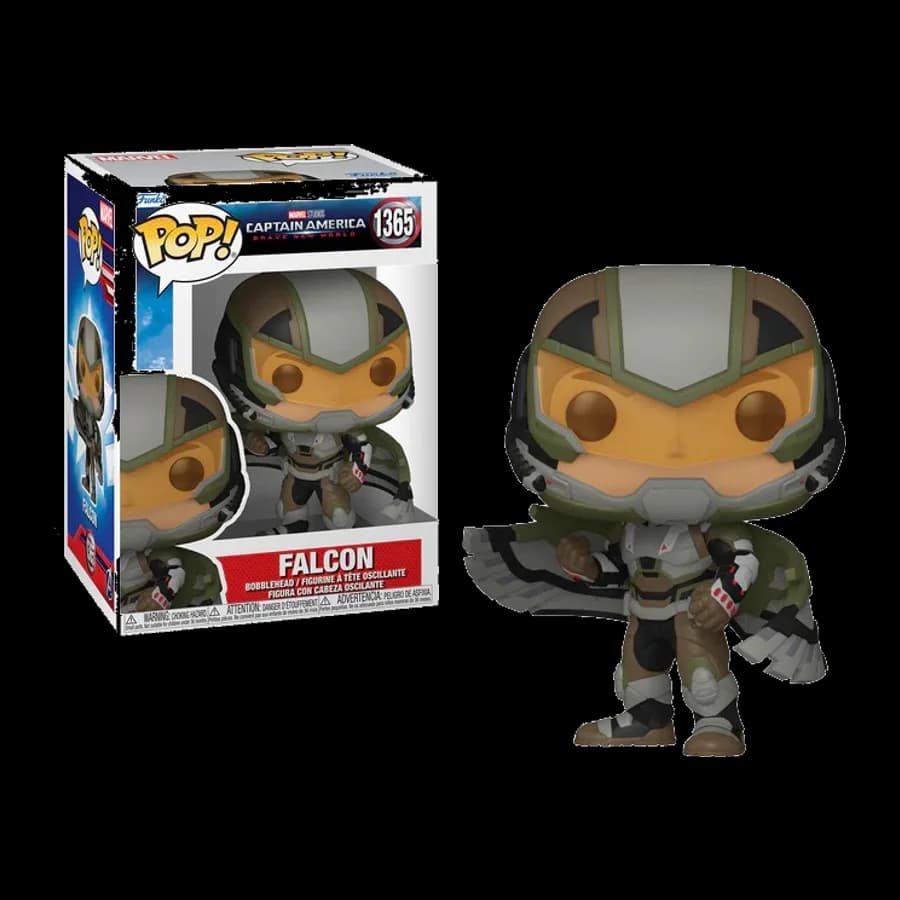 FUNKO POP! MARVEL: CAPTAIN AMERICA BRAVE NEW WORLD - FALCON #1365 BOBBLE-HEAD VINYL FIGURE