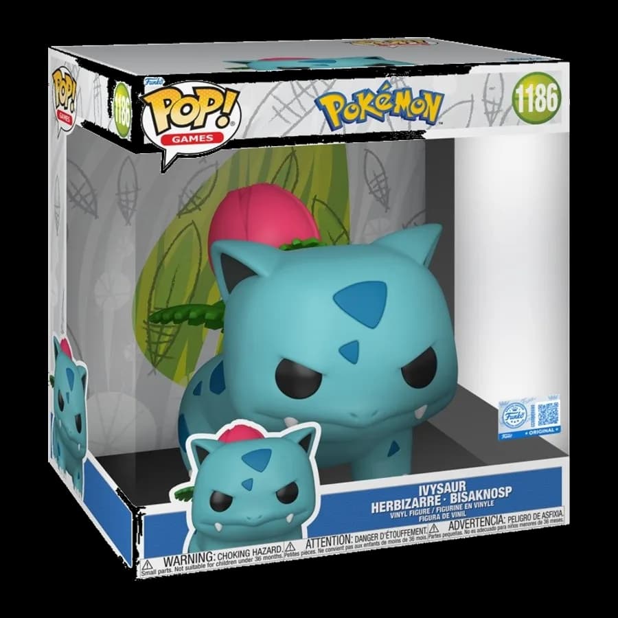 FUNKO POP! JUMBO GAMES: POKEMON - IVYSAUR (SPECIAL EDITION) #1186 VINYL FIGURE (10'')