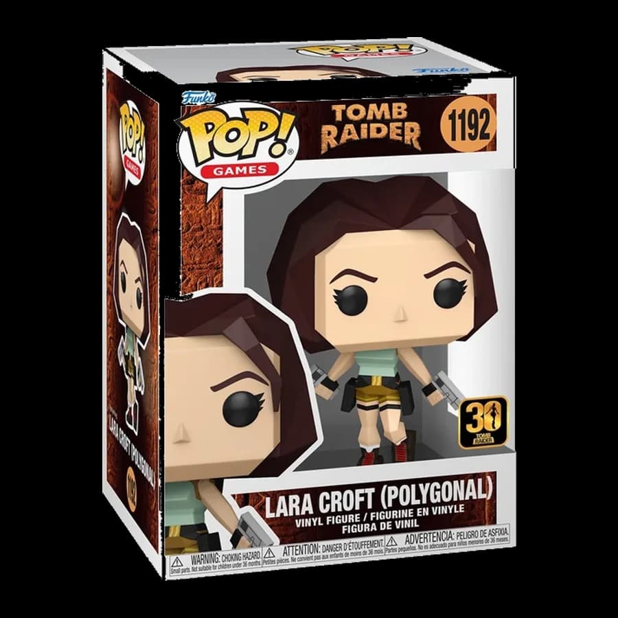 FUNKO POP! GAMES: TOMB RAIDER - LARA CROFT (POLYGONAL) #1192 VINYL FIGURE