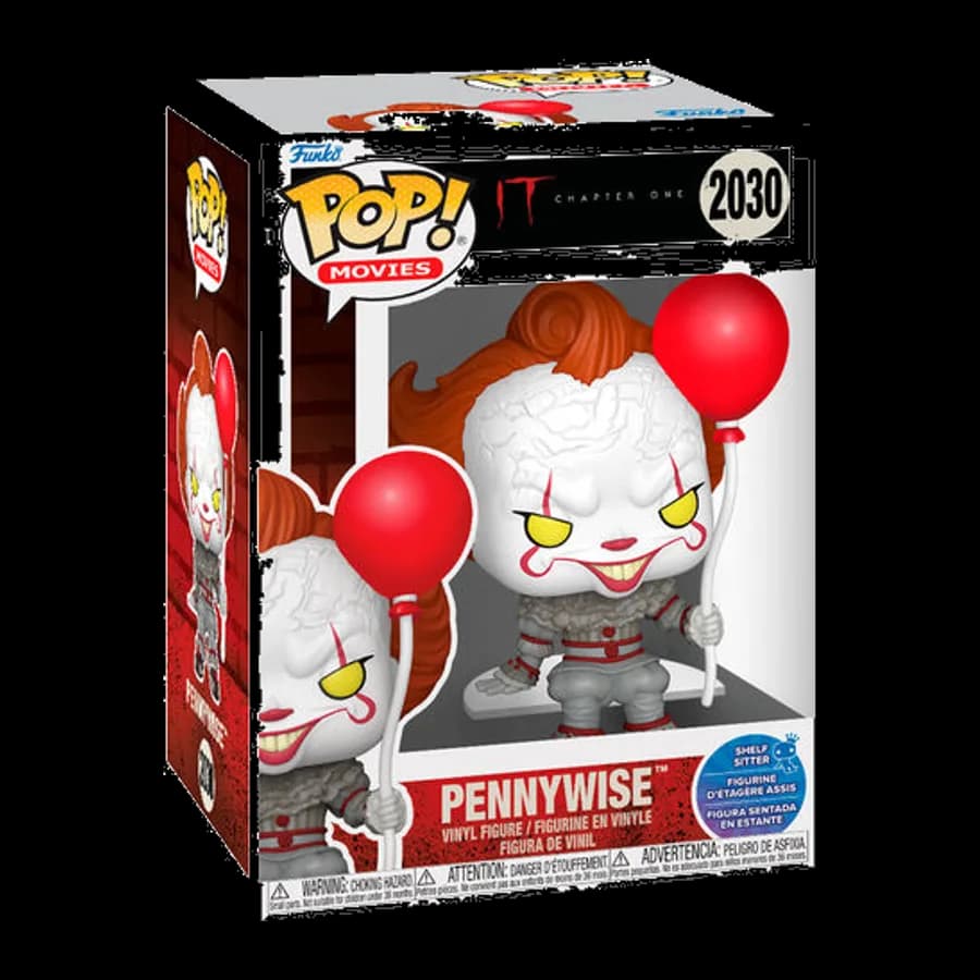 FUNKO POP! MOVIES: IT CHAPTER ONE - PENNYWISE (SHELF-SITTER) #2030 VINYL FIGURE