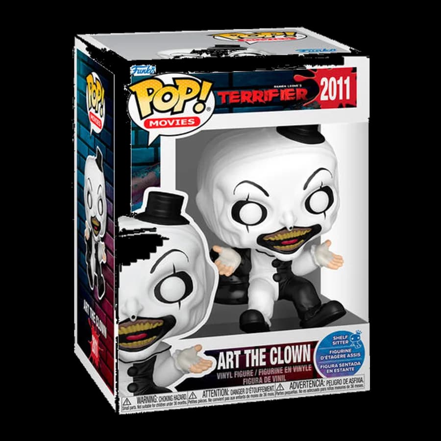 FUNKO POP! MOVIES: TERRIFIER - ART THE CLOWN (SHELF-SITTER) #2011 VINYL FIGURE