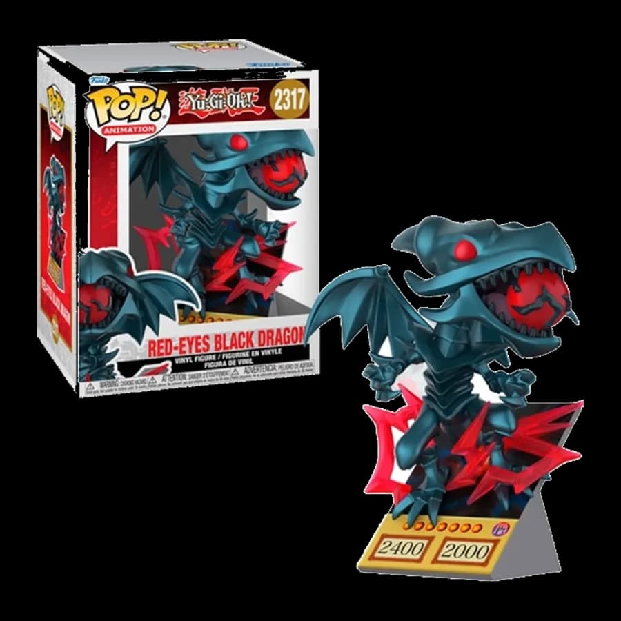 FUNKO POP! PREMIUM: YU-GI-OH! - RED EYES BLACK DRAGON #2317 VINYL FIGURE