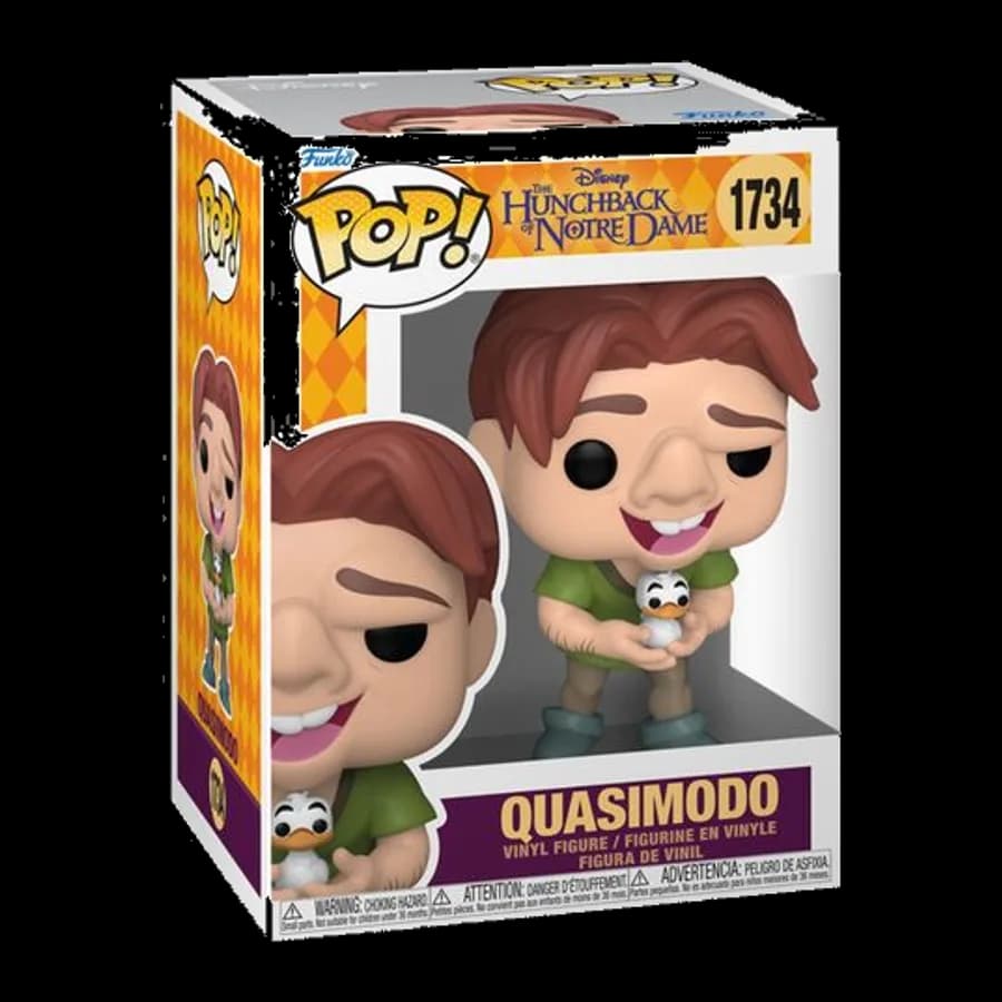 FUNKO POP! DISNEY: THE HUNCHBACK OF NOTRE DAME - QUASIMODO (WITH BIRD) #1734 VINYL FIGURE