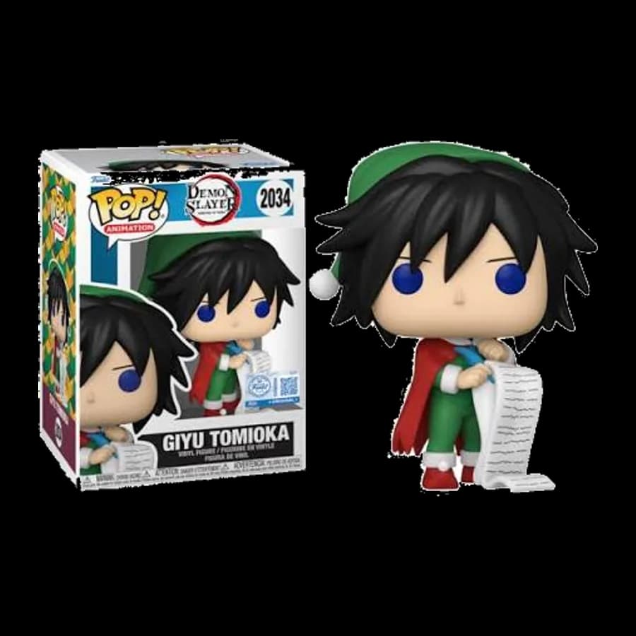 FUNKO POP! ANIMATION: DEMON SLAYER KIMETSU NO YAIBA - GIYU TOMIOKA (HOLIDAY) (SPECIAL EDITION) #2034 VINYL FIGURE