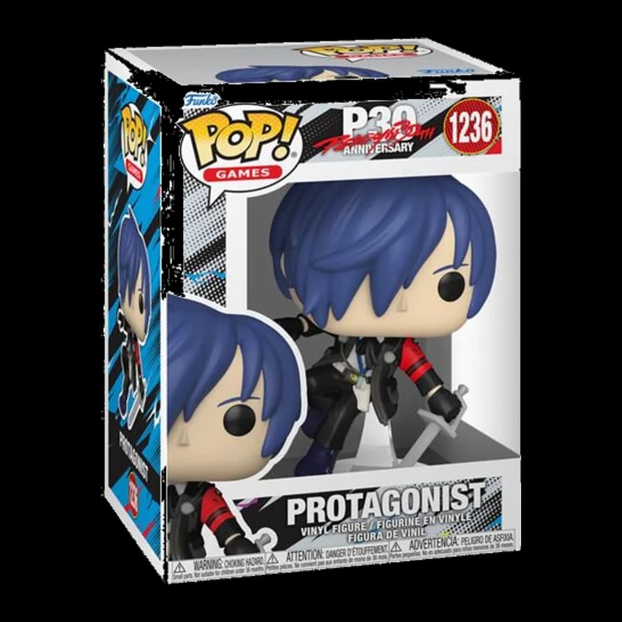 FUNKO POP! GAMES: PERSONA 30th ANNIVERSARY - PROTAGONIST (MALE) #1236 VINYL FIGURE