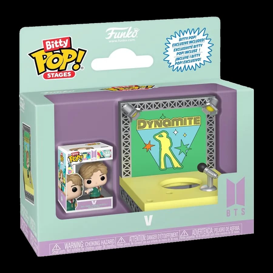 FUNKO BITTY POP! STAGES: BTS - DYNAMITE - V VINYL FIGURE