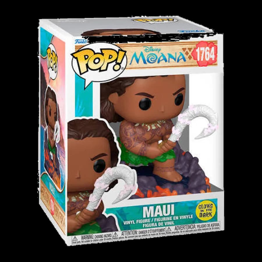 FUNKO POP! PREMIUM: MOANA - MAUI (GLOWS IN THE DARK) #1764 VINYL FIGURE