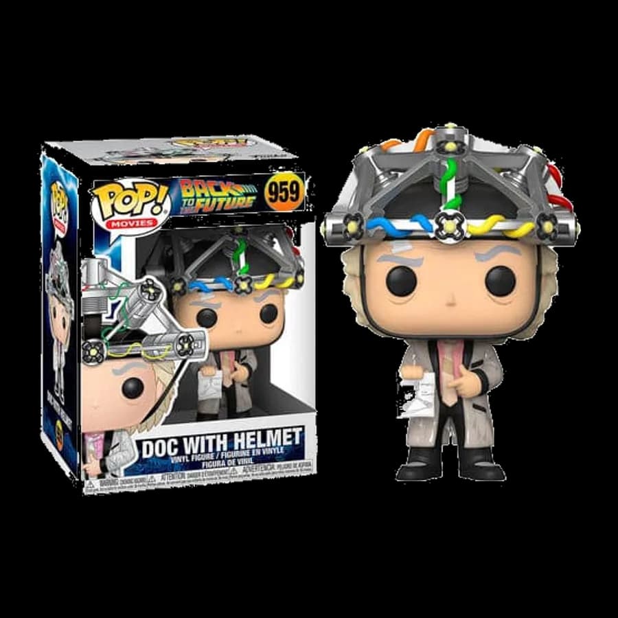 FUNKO POP! MOVIES: BACK TO THE FUTURE - DOC WITH HELMET #959 VINYL FIGURE