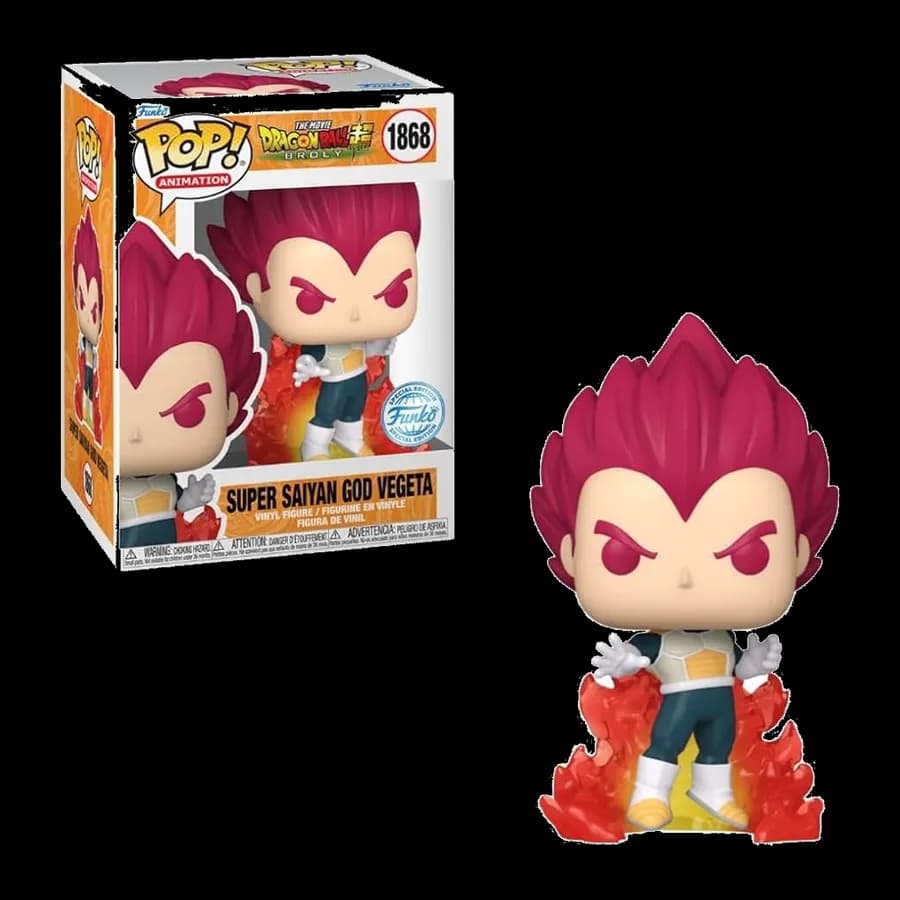 FUNKO POP! ANIMATION: DRAGON BALL SUPER - SUPER SAIYAN GOD VEGETA (SPECIAL EDITION) #1868 VINYL FIGURE