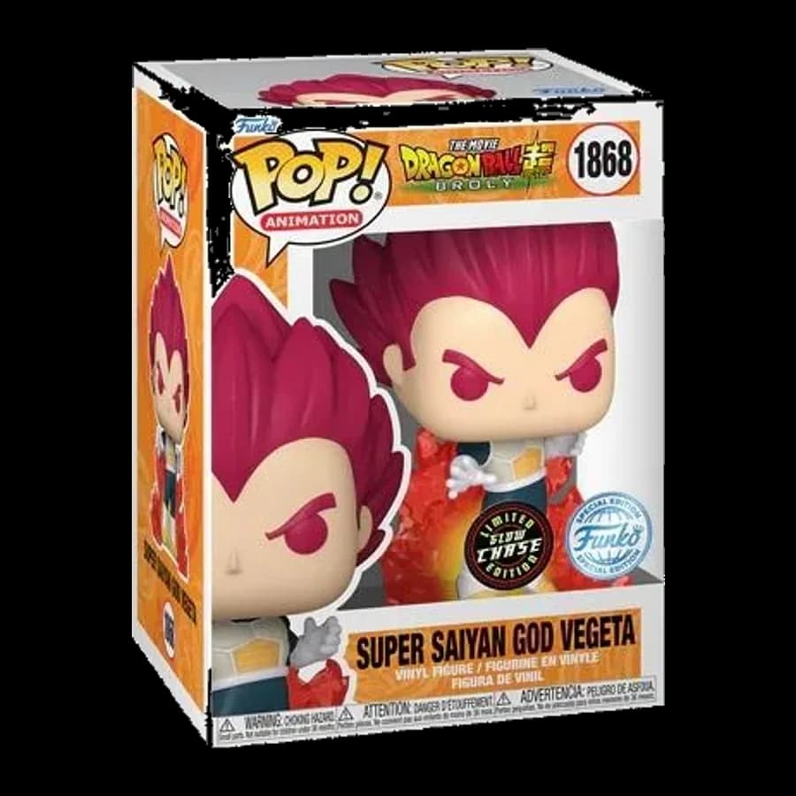 FUNKO POP! ANIMATION: DRAGON BALL SUPER - SUPER SAIYAN GOD VEGETA {CHASE EDITION} (SPECIAL EDITION) #1868 VINYL FIGURE