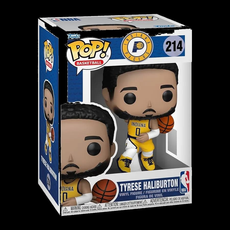 FUNKO POP! BASKETBALL: INDIANA PACERS - TYRESE HALIBURTON #214 VINYL FIGURE