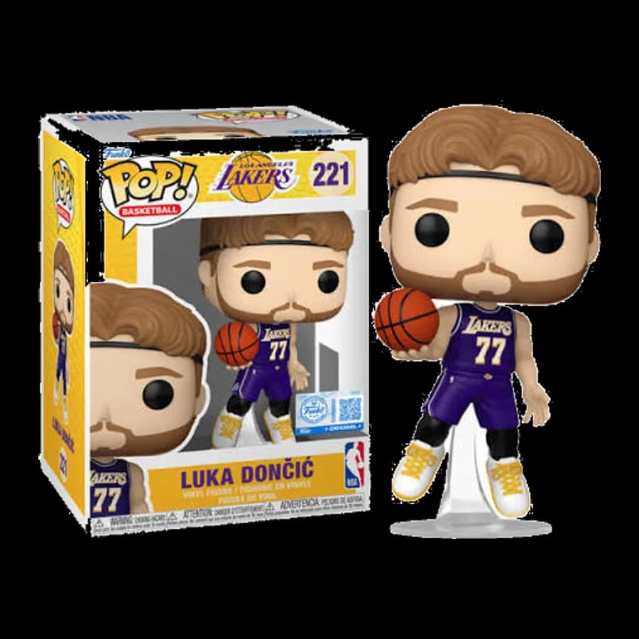 FUNKO POP! BASKETBALL: LOS ANGELES LAKERS - LUKA DONCIC (2025 STATMENT EDITION UNIFORM) (SPECIAL EDITION) #221 VINYL FIGURE