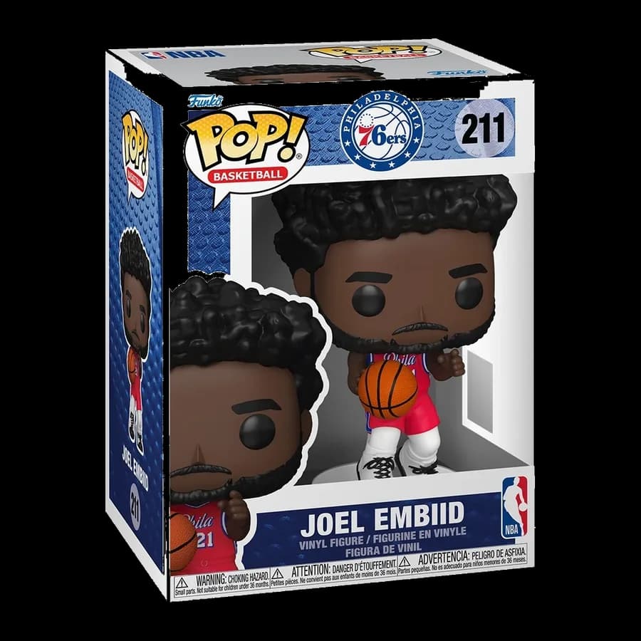 FUNKO POP! BASKETBALL NBA: PHILADELPHIA 76ers - JOEL EMBIID #211 VINYL FIGURE
