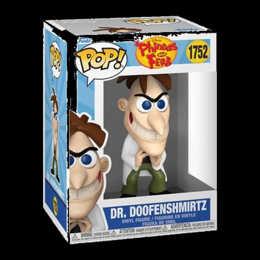 FUNKO POP! DISNEY: PHINEAS AND FERB - DR. DOOFENSHMIRTZ #1752 VINYL FIGURE