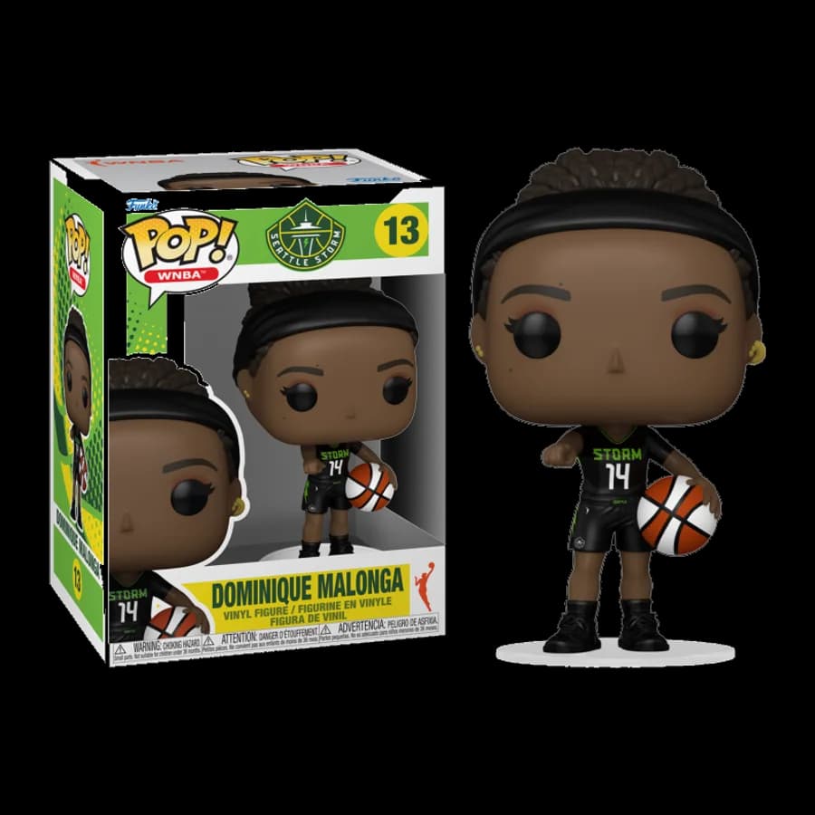FUNKO POP! WNBA: SEATTLE STORM - DOMINIQUE MALONGA #13 VINYL FIGURE