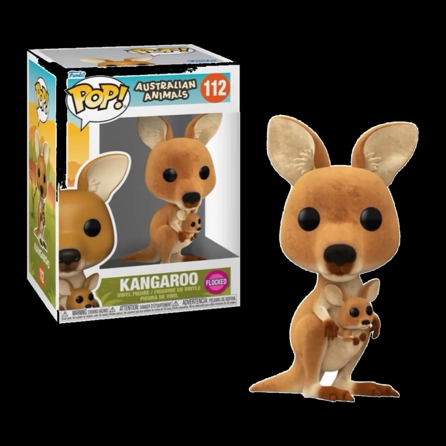 FUNKO POP! AUSTRALIAN ANIMALS - KANGAROO (FLOCKED) #112 VINYL FIGURE