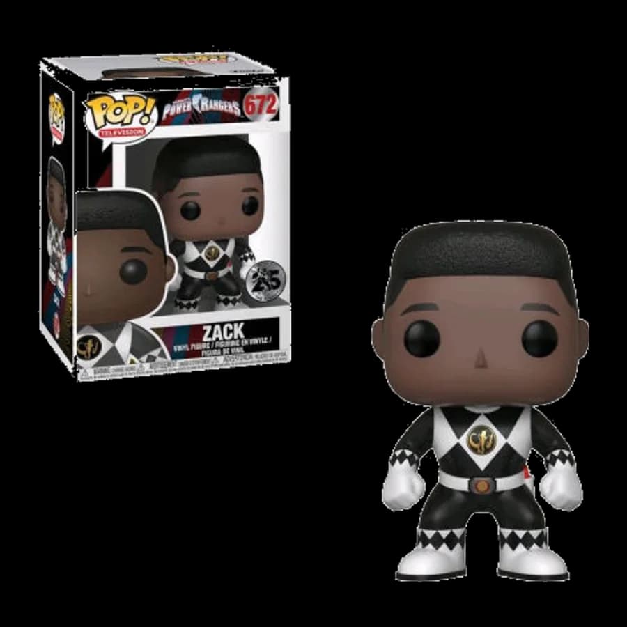 POP! TELEVISION - POWER RANGERS - ZACK # 672 VINYL FIGURE