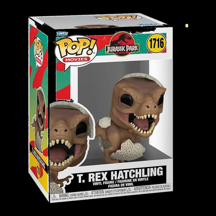 FUNKO POP! MOVIES: JURASSIC PARK - TYRANNOSAURUS REX HATCHIING #1716 VINYL FIGURE