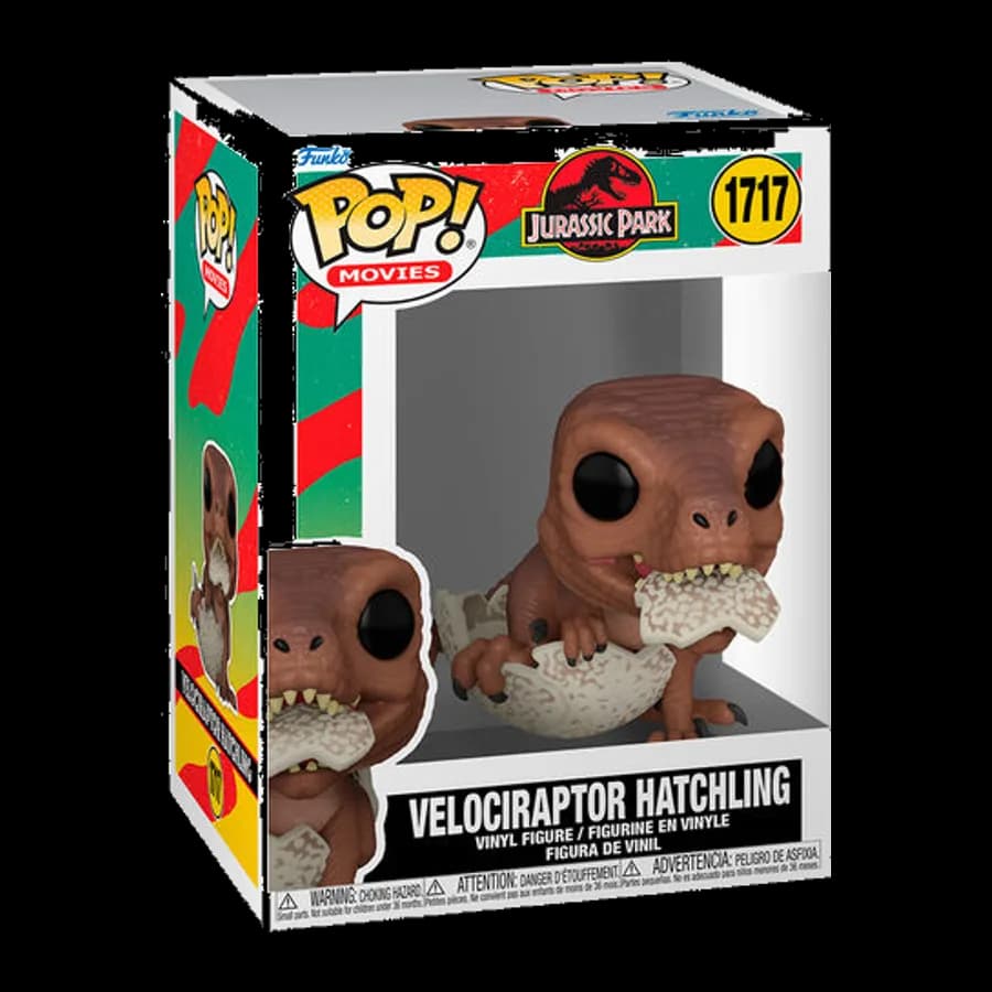 FUNKO POP! MOVIES: JURASSIC PARK - VELOCIRAPTOR HATCHIING #1717 VINYL FIGURE