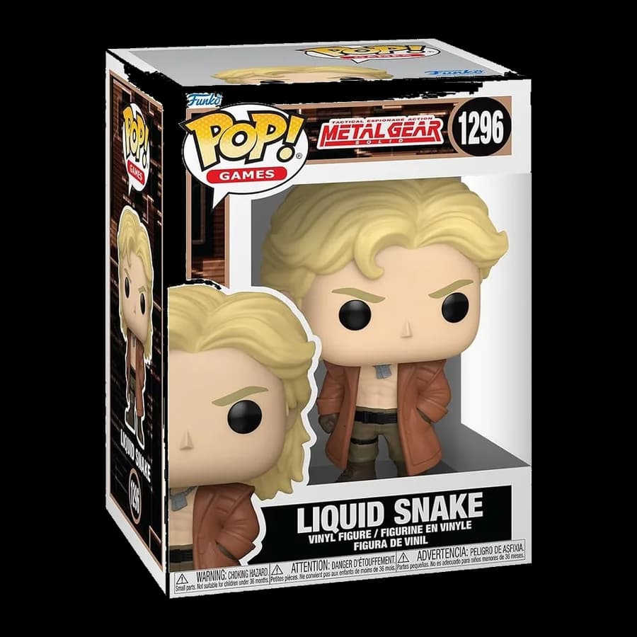 FUNKO POP! GAMES: METAL GEAR - LIQUID SNAKE #1296 VINYL FIGURE