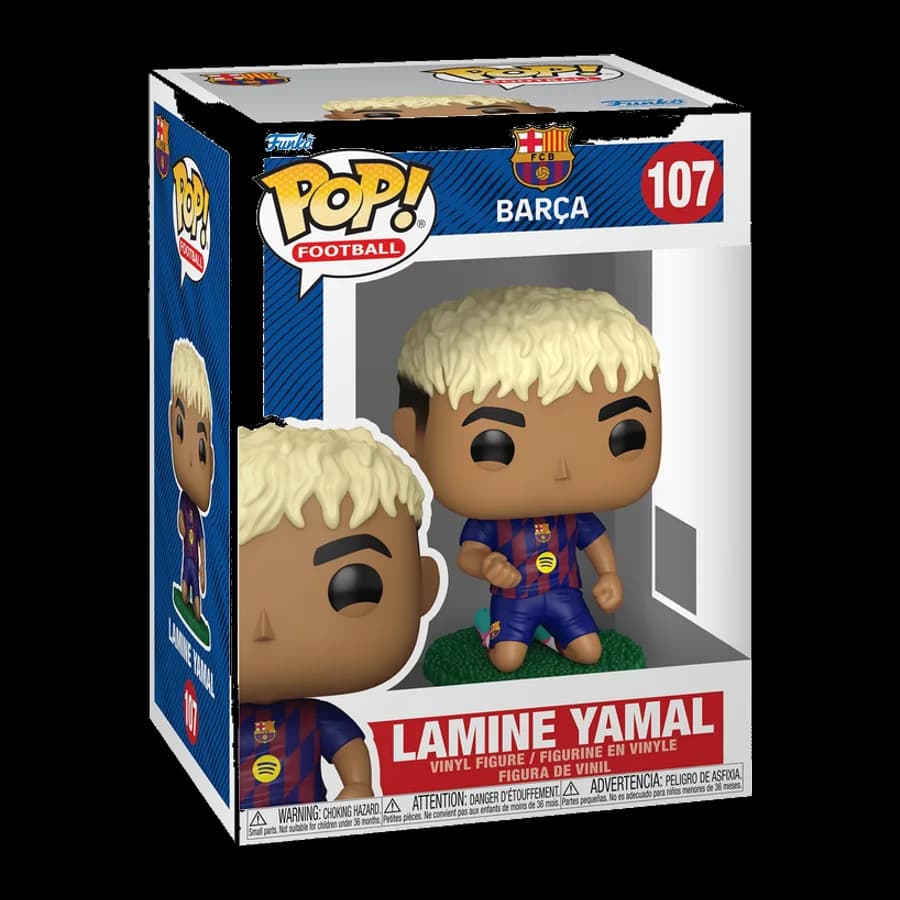 FUNKO POP! FOOTBALL: BARCELONA - LAMINE YAMAL (KNEELING) #107 VINYL FIGURE