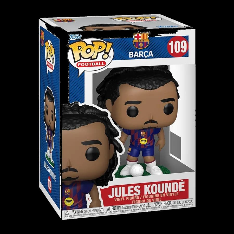 FUNKO POP! FOOTBALL: BARCELONA - JULES KOUNDE #109 VINYL FIGURE