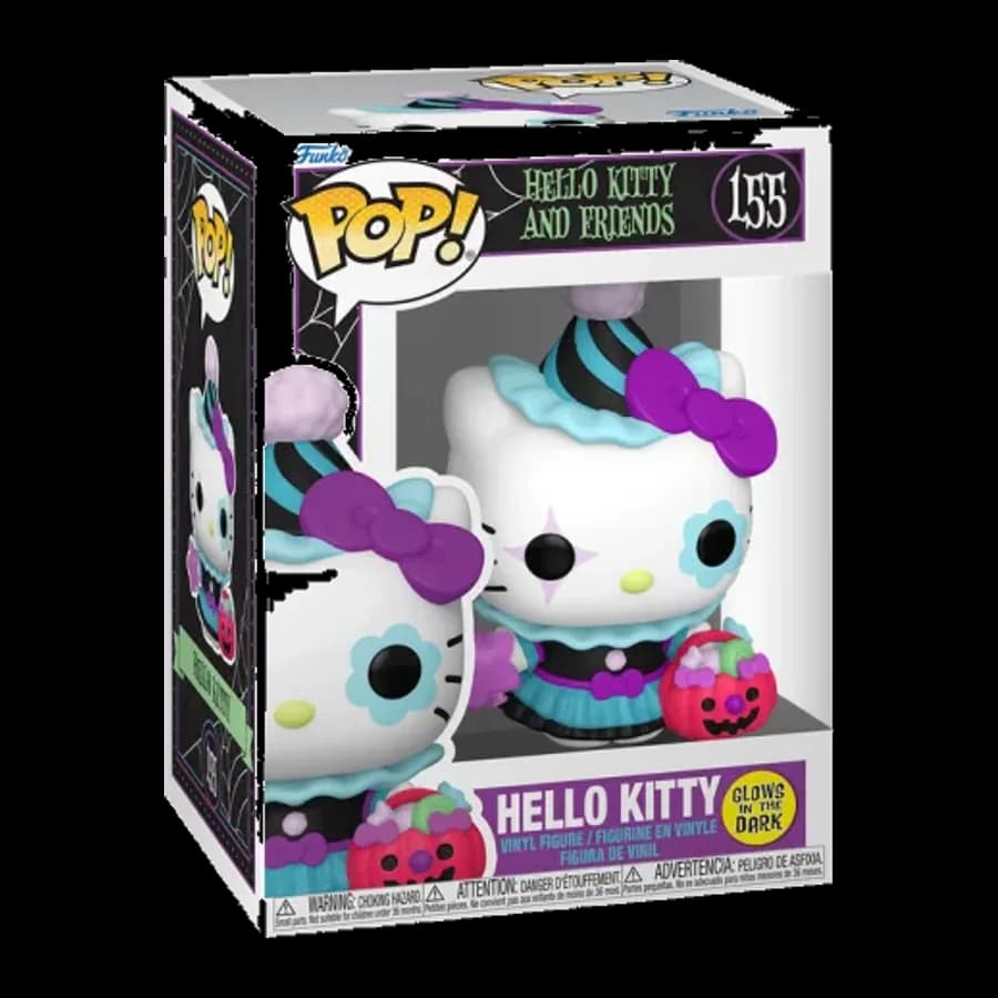 FUNKO POP! SANRIO: HELLO KITTY AND FRIENDS - HELLO KITTY (GLOWS IN THE DARK) #155 VINYL FIGURE