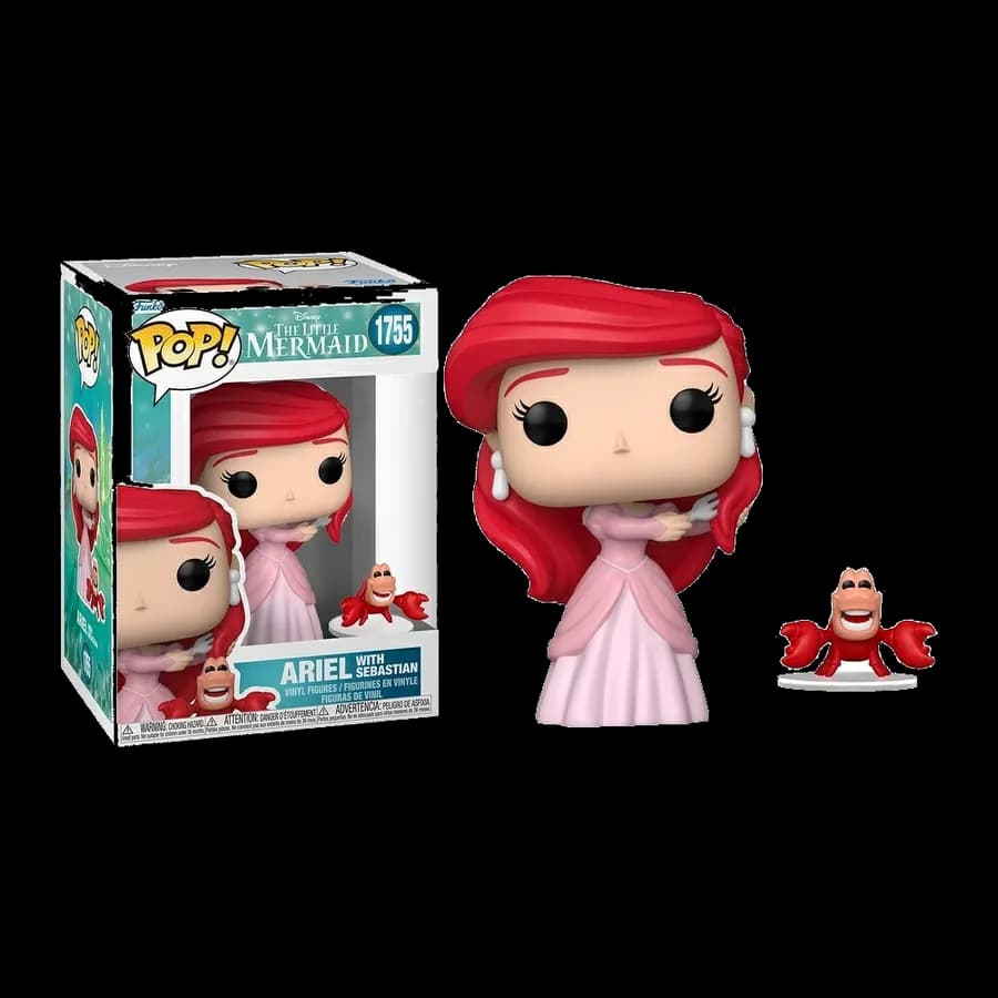 FUNKO POP! DISNEY: THE LITTLE MERMAID - ARIEL WITH SEBASTIAN #1755 VINYL FIGURE